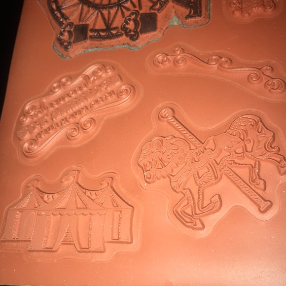 Stampin’Up Carousel Birthday:unmounted wood blocks - used - box has some damage. - Picture 11 of 11